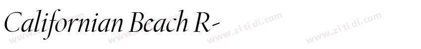 Californian Beach R字体转换 Californian Beach R字体转换